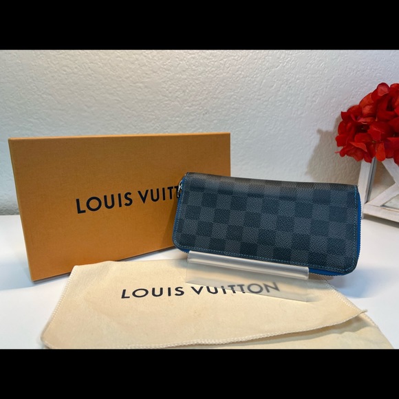Louis Vuitton Damier Graphite Blue Vasco Wallet - Picture 2 of 12